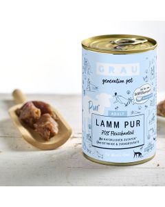 Pâtée pour chiens Agneau et huile de lin 6 x 400 g
