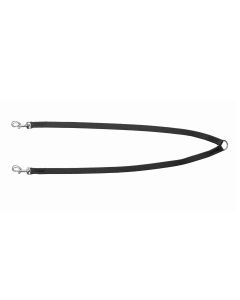 Accouple double pour 2 chiens noir solide et durable