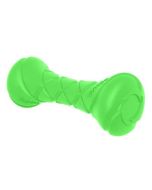 PitchDog Haltère pour Chien – Jouet Durable, Flottant et Sécurisé, Vert Fluo