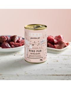 Pâtée pour chiens Boeuf et huile de lin 6 x 400 g