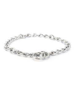 Collier-chaîne Ancol à maillons en métal chromé ultra-solide et léger