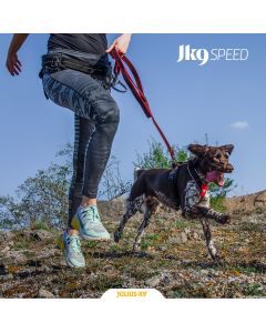 Set Speed Jogging et canicross harnais, ceinture et laisse extensible