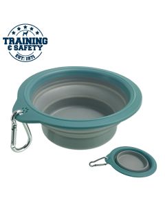 Gamelle pour chiens et chats 15 cm pliable à mousqueton