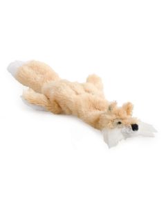 Jouet en peluche douce avec couineur ANCOL renard 