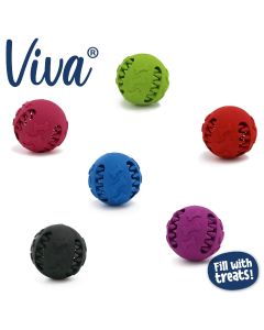 Balle à friandises pour chiens Ancol Viva Treat 8 cm