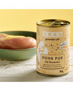 Pâtée pour chiens Poulet et huile de lin 6 x 400 g