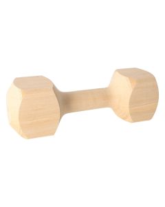 Haltère en bois dur issu d'un morceau de bois unique MEDIUM 400 g