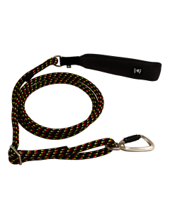 Laisse ronde en corde Hurtta ECO 11 mm ajustable de 120 à 180 cm