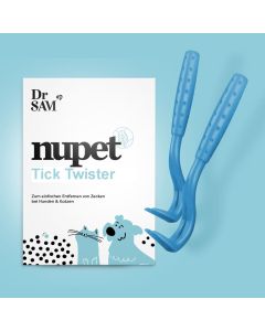 Lot de 2 pinces à tiques nupet Tick Twister pour chiens et chats
