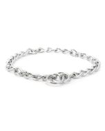 Collier-chaîne Ancol à maillons en métal chromé ultra-solide et léger