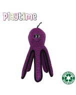 Jouet pour chien solide Tough Pieuvre 28 cm à couineur et rembourrage recyclé