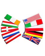 Paire de logos en couleur déco drapeau pays pour harnais Julius-K9