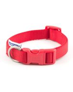 Collier ajustable en nylon HERITAGE pour chiens - rouge SMALL