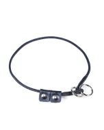 Collier de dressage en nylon fin noir Julius-K9® avec stop