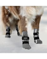 Lot de 4 chaussons pour chiens HALLA réfléchissantes en polaire à semelle souple