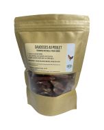 Saucisses pour chiens friandises naturelles 99,8% poulet à mastiquer