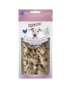Friandises naturelles au poulet en cubes grau DOKAS pour chiens 20 g